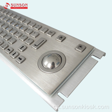 Antivandalská kovová klávesnice pro informační kiosek